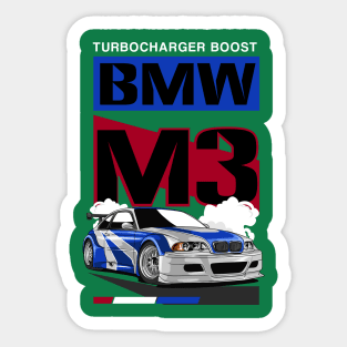 Turbocharger Boost GTR E46 Sticker